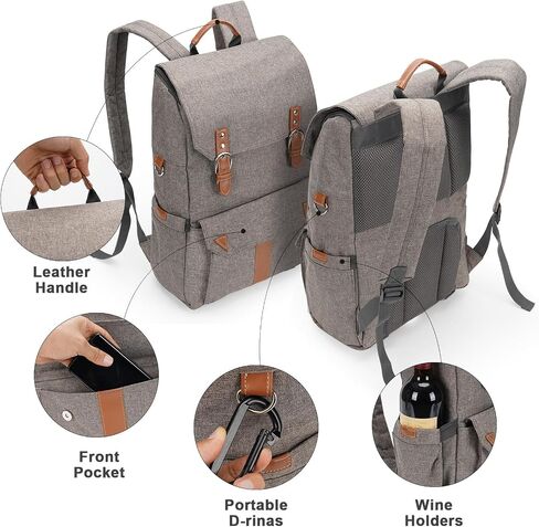 Picnic Backpack Cooler - Insulated Cooler Bag with Water Resistanted Compartment, Lightweight, Portable Soft for Beach, Camping, Hiking, Park - 26 Cans Capacity, Lunch Backpack for Women & Men in Saudi Arabia
