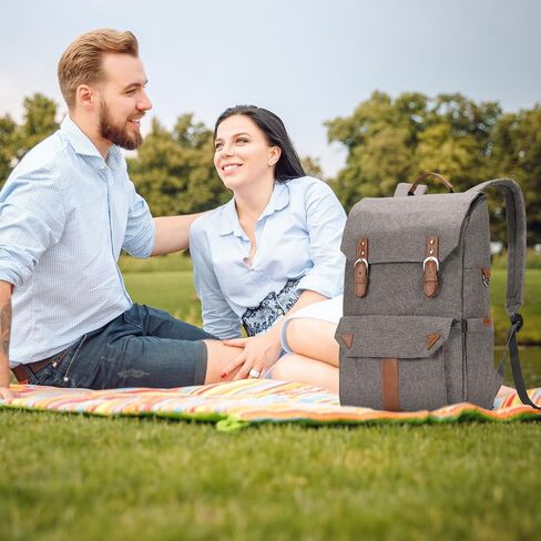 Picnic Backpack Cooler - Insulated Cooler Bag with Water Resistanted Compartment, Lightweight, Portable Soft for Beach, Camping, Hiking, Park - 26 Cans Capacity, Lunch Backpack for Women & Men in Saudi Arabia