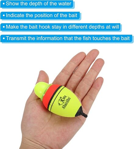 PATIKIL Lighted Fishing Slip Bobbers with Battery, EVA Light Up Fishing Float for Night Fishing in Saudi Arabia