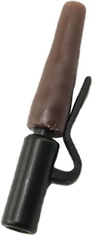 50sets Black Carp Fishing Sleeve Safety Clip Fishing Fixing Line Quick Changing Connector Sleeve Safety Clip for Fishing Accessory in Saudi Arabia