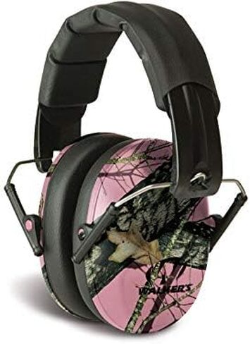 Walker's Pro-Low Profile Folding Earmuffs (NRR 22dB) Pink Mossy Oak in Saudi Arabia