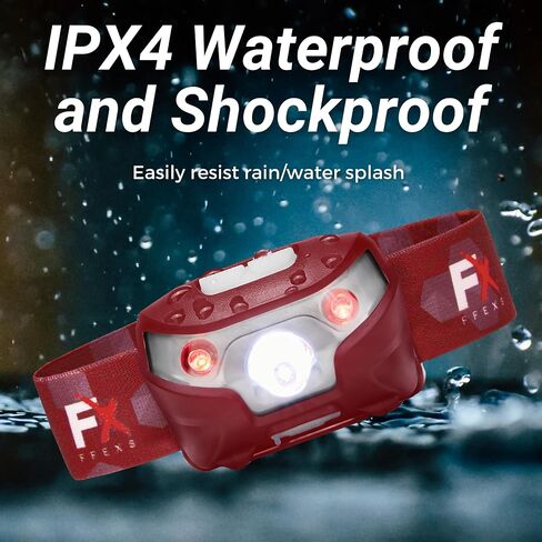 FX FFEXS LED Headlamp Rechargeable - Waterproof Head Lamp Headlight - Head Lights for Forehead - Head Lamps LED Rechargeable - Super Bright Headlamps for Adults - 5Mode Head Flashlight Running Hiking in Saudi Arabia