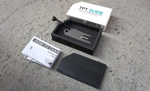 BIG IDEA DESIGN TPT Slide : Titanium Pocket Tool (Matte Black) in Saudi Arabia