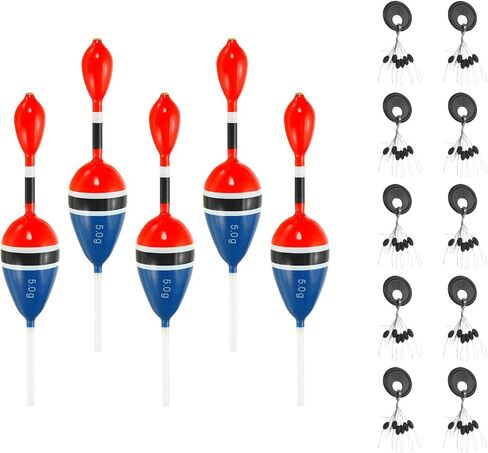 PATIKIL Slip Bobbers Float with Bobber Stop, Balsa Wood Slide Floats Fishing Cork for Crappie Panfish Trout Bass in Saudi Arabia