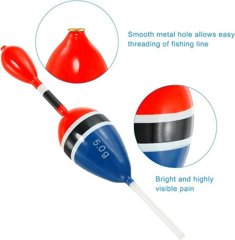 PATIKIL Slip Bobbers Float with Bobber Stop, Balsa Wood Slide Floats Fishing Cork for Crappie Panfish Trout Bass in Saudi Arabia