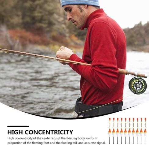 عوامة صيد السمك من بيسبورتبل، ملحقات صيد السمك العائمة من الفوم لأدوات الصيد في الهواء الطلق، لون عشوائي 20 قطعة in Kuwait