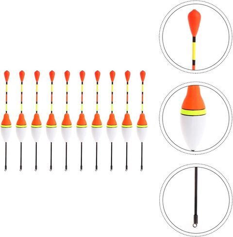 عوامة صيد السمك من بيسبورتبل، ملحقات صيد السمك العائمة من الفوم لأدوات الصيد في الهواء الطلق، لون عشوائي 20 قطعة in Kuwait
