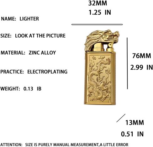 Torch Lighter, Windproof Lighters, Butane Lighter, Cool Dual Jet Flame Butane Lighter, Butane Refillable Torch Lighte, Double Flame Dragon Lighter, Creative Gift for Men (Black) in Saudi Arabia