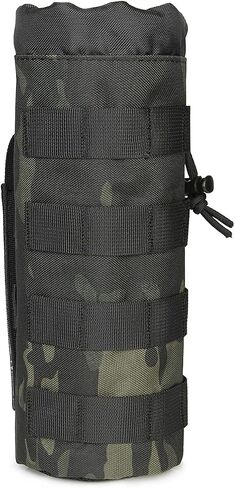 LeiosnTac Tactical Water Bottle Bag MOLLE Adjustable Drawstring Bottle Cage, Military PVC Waterproof Water Bottle Bag in Saudi Arabia