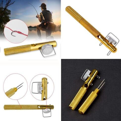 iplusmile 2pcs Fishing Tackle Knot Tying Tool Hand Tools Fish Hook Tying Tool Snell Hook Knot Fishing Knotter Hook Hook up Fishing Gear Wire Tie Fishing String Knotter Device Tie Knot Lure in Saudi Arabia