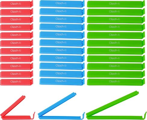 مشابك إغلاق لغلق الأكياس CI-10002-S4 - تحافظ على الطعام طازجًا، مجموعة من 24 قطعة in Saudi Arabia