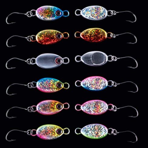 Goture Fishing Lures Fishing Spoons,Hard Lures Saltwater Spoon Lures Casting Spoon/Ice Fishing Jigs for Trout Bass Pike Walleye Crappie Bluegill 1/10oz 1/8oz 1/7oz 1/6oz 1/5oz in Saudi Arabia