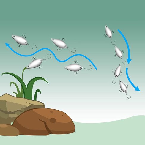 Goture Fishing Lures Fishing Spoons,Hard Lures Saltwater Spoon Lures Casting Spoon/Ice Fishing Jigs for Trout Bass Pike Walleye Crappie Bluegill 1/10oz 1/8oz 1/7oz 1/6oz 1/5oz in Saudi Arabia