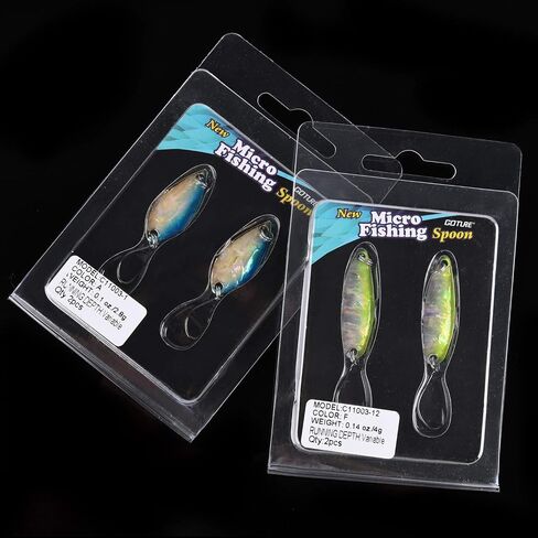 Goture Fishing Lures Fishing Spoons,Hard Lures Saltwater Spoon Lures Casting Spoon/Ice Fishing Jigs for Trout Bass Pike Walleye Crappie Bluegill 1/10oz 1/8oz 1/7oz 1/6oz 1/5oz in Saudi Arabia