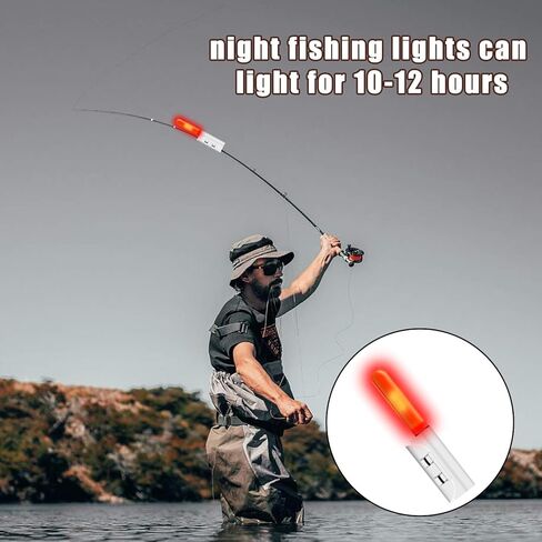 12 جهاز كمبيوتر شخصى LED الصيد توهج العصي ليلة الصيد سترايك تنبيه توهج عصا لدغة إنذار مقاوم للماء قضيب مضيء تلميح توهج العصي أنبوب معالجة لصيد الأسماك البحرية قضيب البطارية وشملت in Kuwait