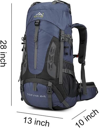 70L Large Capacity Waterproof Ultralight Hiking Backpack with Rain Cover Outdoor Travel Daypack for Climbing Camping in Saudi Arabia