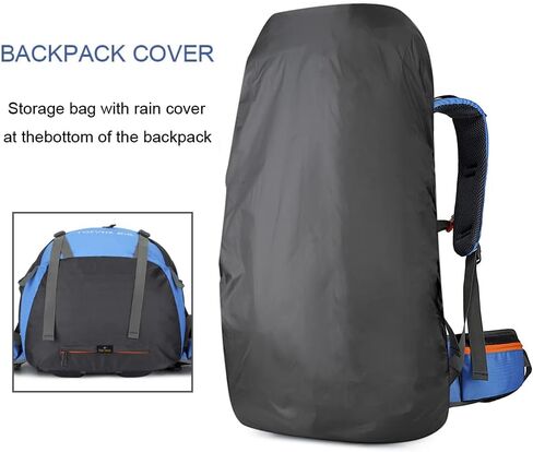 70L Large Capacity Waterproof Ultralight Hiking Backpack with Rain Cover Outdoor Travel Daypack for Climbing Camping in Saudi Arabia