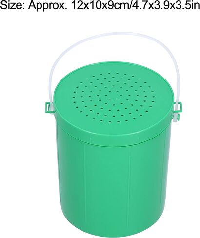 VBESTLIFE Plastic Worm Bait Holder Bait Earthworm Holder Fishing Bait Case with Lid Easy to Reach Bait Storage Fishing Tools and Accessories in Saudi Arabia