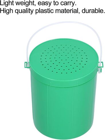 VBESTLIFE Plastic Worm Bait Holder Bait Earthworm Holder Fishing Bait Case with Lid Easy to Reach Bait Storage Fishing Tools and Accessories in Saudi Arabia