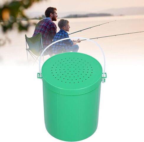 VBESTLIFE Plastic Worm Bait Holder Bait Earthworm Holder Fishing Bait Case with Lid Easy to Reach Bait Storage Fishing Tools and Accessories in Saudi Arabia