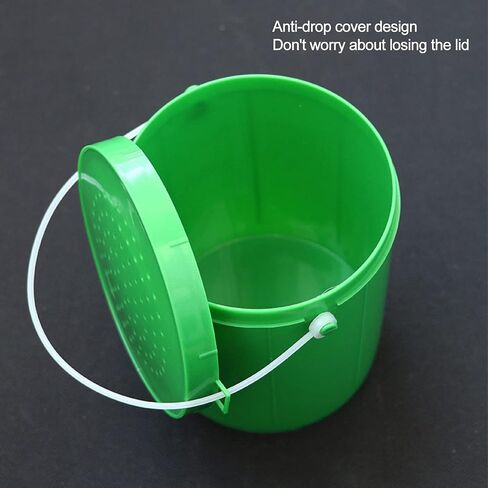 VBESTLIFE Plastic Worm Bait Holder Bait Earthworm Holder Fishing Bait Case with Lid Easy to Reach Bait Storage Fishing Tools and Accessories in Saudi Arabia