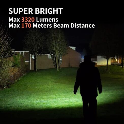 ThruNite TH30 V2 Headlamp, USB C Rechargeable LED Headlight Flashlights Max 3320 Lumens 170 Meters Head Lamp, CW in Kuwait