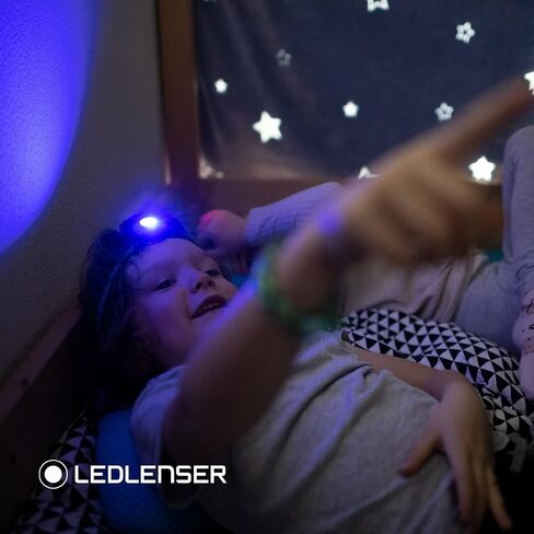 ليدلينسر KIDLED4R، مصباح أمامي LED آمن للأطفال، القراءة، التنزه ليلاً، إشارة ملونة، ألعاب خفيفة (أخضر) in Kuwait