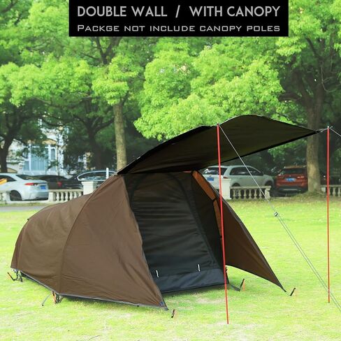 خيمة حائط مزدوجة لشخصين من Preself لحقائب الظهر ودراجات المشي لمسافات طويلة والزوارق in Kuwait