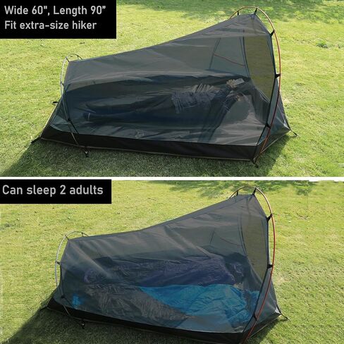 خيمة حائط مزدوجة لشخصين من Preself لحقائب الظهر ودراجات المشي لمسافات طويلة والزوارق in Kuwait