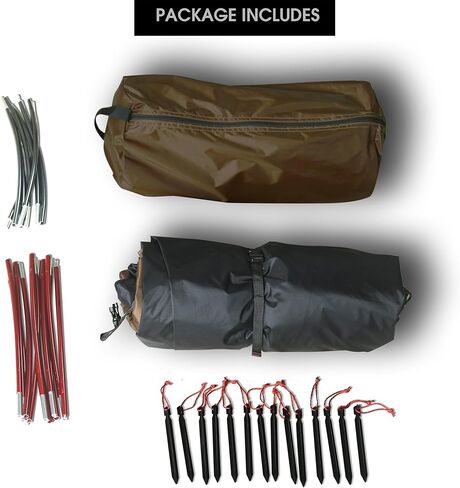 خيمة حائط مزدوجة لشخصين من Preself لحقائب الظهر ودراجات المشي لمسافات طويلة والزوارق in Kuwait