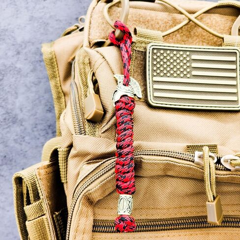 Handmade Viking Rune Spartan Paracord Keychain Lanyard in Saudi Arabia