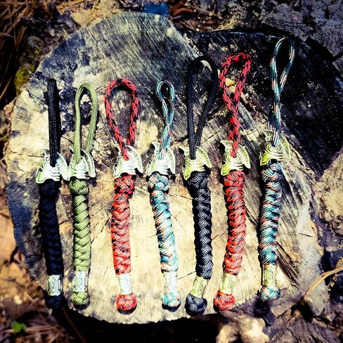 Handmade Viking Rune Spartan Paracord Keychain Lanyard in Saudi Arabia