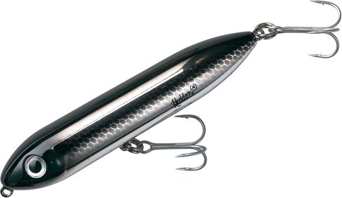 Heddon Super Spook Topwater Fishing Lure for Saltwater and Freshwater, Black Shiner, Super Spook Jr (1/2 oz) in Saudi Arabia