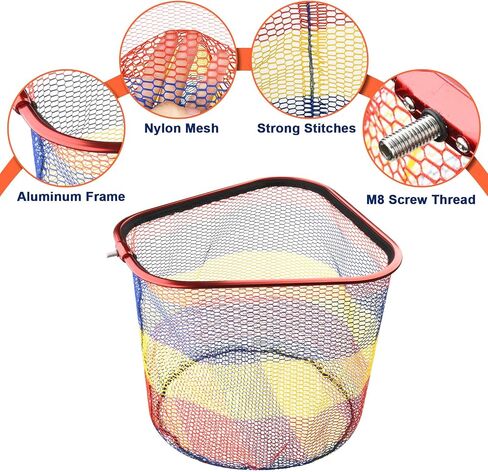 Cosmos Fishing Net Fish Landing Net Dip Net Fishing Replacement Net Without Handle, Aluminum Alloy Fishing Land Net for Freshwater Saltwater - 14" Net Depth in Saudi Arabia