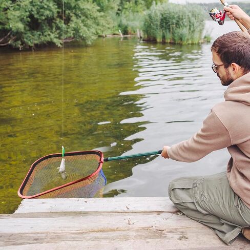 Cosmos Fishing Net Fish Landing Net Dip Net Fishing Replacement Net Without Handle, Aluminum Alloy Fishing Land Net for Freshwater Saltwater - 14" Net Depth in Saudi Arabia