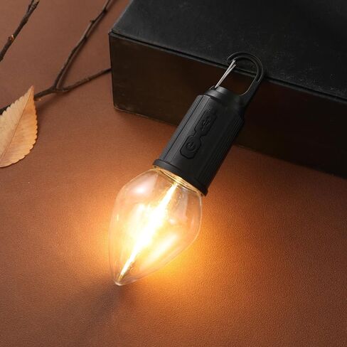 2Pack Rechargeable Camping Light for Tents,Portable LED Camping Lanterns Bulbs,3 Lighting Modes Hanging Camping Lamp for Emergency,Fishing,Hiking,Backpacking,Power Outages,Camping Essentials in Saudi Arabia