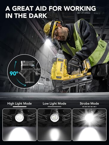 مصباح رأس القرش المبتسم، مصباح أمامي LED قابل لإعادة الشحن عبر USB 2 حزمة 4400 مللي أمبير في الساعة ضوء أبيض فائق السطوع قابل للتكبير ومقاوم للماء وعرض بطارية LED للبالغين والأطفال قبعة صلبة البناء والتخييم والتسلق in Kuwait