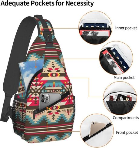 Haunted the Mansion Small Crossbody Backpack Sling Bag for Men Women Mini One Shoulder Chest Bags Gym Sport Travel Hiking Daypack in Saudi Arabia