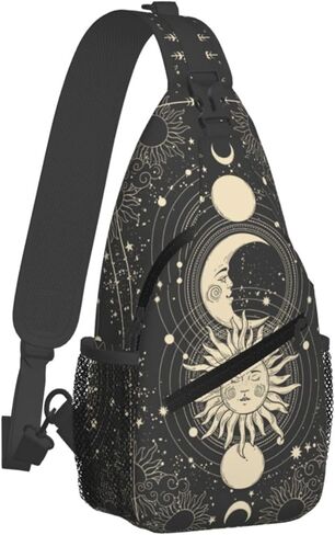 Haunted the Mansion Small Crossbody Backpack Sling Bag for Men Women Mini One Shoulder Chest Bags Gym Sport Travel Hiking Daypack in Saudi Arabia