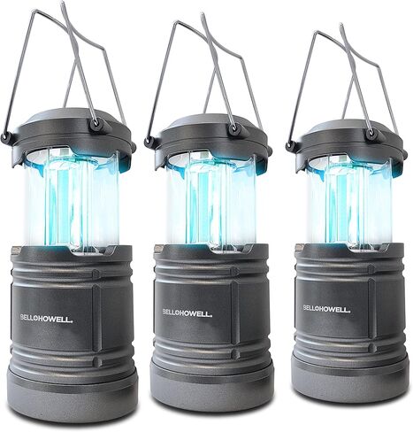 Taclantern Mini من Bell+Howell 4.2 بوصة - مصابيح يدوية محمولة للتخييم في الهواء الطلق، والسفر، وفي الداخل - قابلة للطي كما تراها على التلفاز، عبوة من 3 قطع in Kuwait