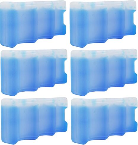 مجموعة من حشوات علبة الثلج المبردة - تحتوي على جل هايبر كول القابل لإعادة الاستخدام بالداخل - تحتوي كل حشوة على فتحات تتسع لـ 6 علب! in Kuwait