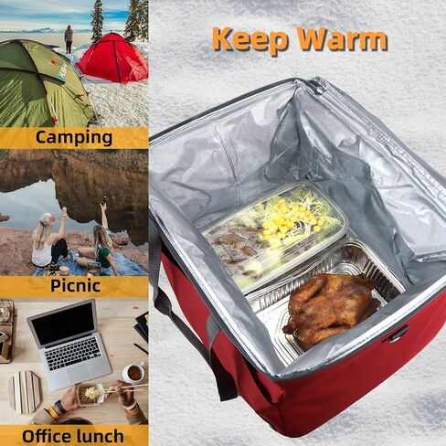 ZZEWINTRAVELER Insulated Cooler Bag 28L Collapsible Leakproof Reusable Grocery Bag Portable Cooler Bags for Travel, Picnic, Beach, Camping & Road Trips in Saudi Arabia