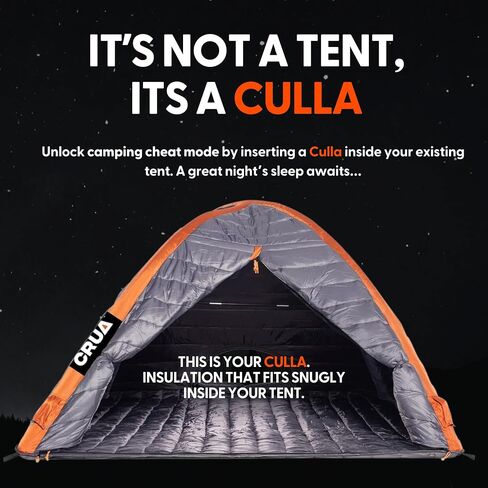 Crua Culla Maxx Temperature Regulating Inner Tent - Keeps You Warm in The Winter and Cool in The Summer - Fits in Most Tents and Camp cots in Saudi Arabia