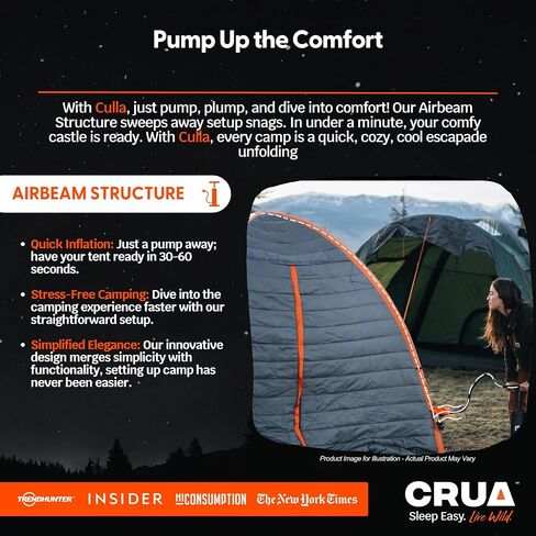 Crua Culla Maxx Temperature Regulating Inner Tent - Keeps You Warm in The Winter and Cool in The Summer - Fits in Most Tents and Camp cots in Saudi Arabia