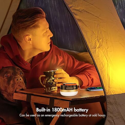فانوس التخييم LED - 2 حزمة LED قابلة للشحن والمحمولة ضوء خيمة التخييم مع 3 أوضاع إضاءة مصباح التخييم للتخييم والمشي لمسافات طويلة وصيد الأسماك والطوارئ in Kuwait
