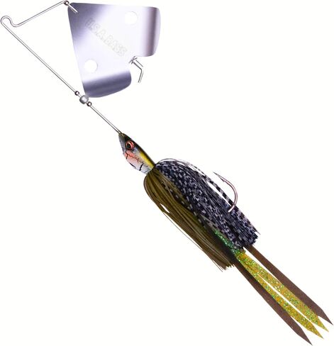 Stiletto Buzzbait Largemouth Smallmouth Spotted Bass Premium Fishing Bait Hover Head Custom Silicon Skirt Mega Bubble Blade Clacker Heavy Duty Hook in Saudi Arabia