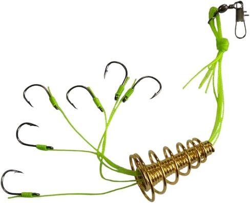 Unique 6 in 1 Carp Spring Fishing Swivel Hooks in Saudi Arabia