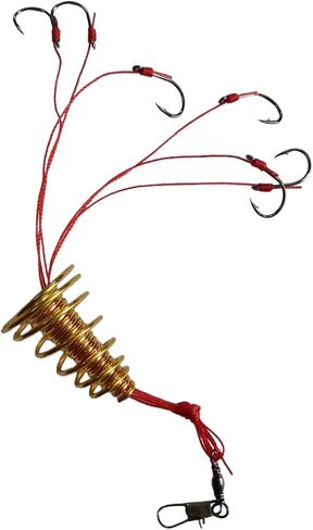 Unique 6 in 1 Carp Spring Fishing Swivel Hooks in Saudi Arabia
