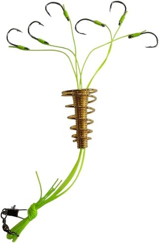Unique 6 in 1 Carp Spring Fishing Swivel Hooks in Saudi Arabia