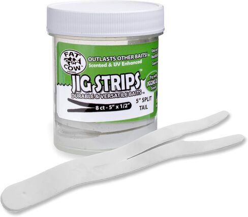 Fat Cow Jig Strips Split Tail 5" - 40X Stronger Than Soft Baits - 8 ct in Saudi Arabia